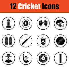 Image showing Cricket icon set