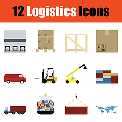 Image showing Logistics icon set