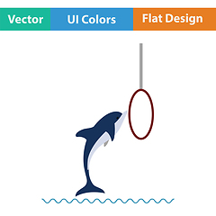 Image showing Jump dolphin icon.