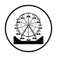 Image showing Ferris wheel icon