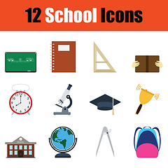 Image showing School icon set