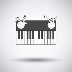 Image showing Piano keyboard icon