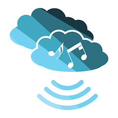 Image showing Music cloud icon