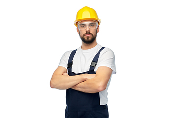 Image showing male worker or builder with crossed arms