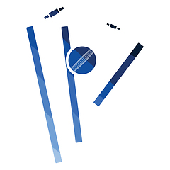 Image showing Cricket wicket icon