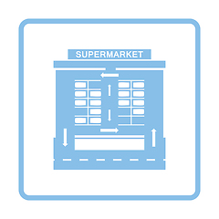 Image showing Supermarket parking square icon