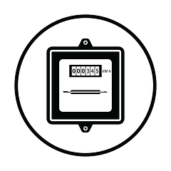 Image showing Electric meter icon