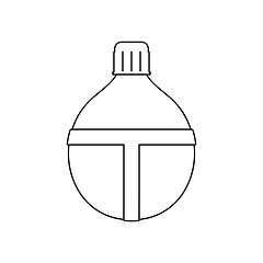 Image showing Icon of touristic flask