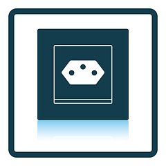 Image showing Swiss electrical socket icon