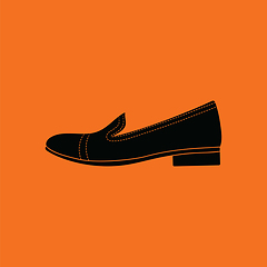 Image showing Woman low heel shoe icon