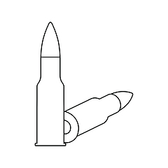 Image showing Icon of rifle ammo