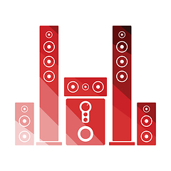 Image showing Audio system speakers icon