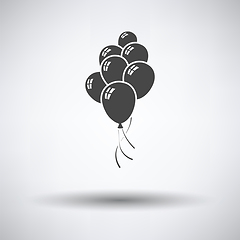 Image showing Party balloons and stars icon