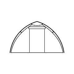 Image showing Icon of touristic tent