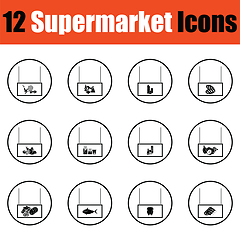 Image showing Supermarket icon set