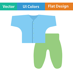 Image showing Baby wear icon