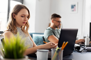 Image showing business team or startuppers working at office