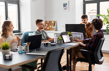 Image showing business team or startuppers working at office