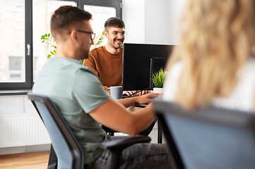 Image showing business team or startuppers working at office