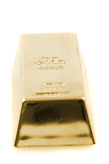 Image showing golden brick isolated