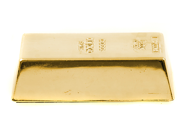 Image showing golden brick isolated