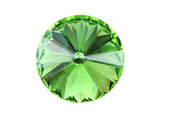 Image showing green glass diamond isolated