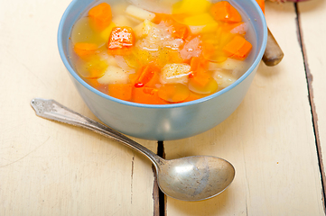 Image showing Traditional Italian minestrone soup