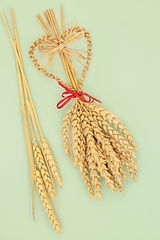 Image showing Traditional Straw Corn Dolly Fertility Harvest Symbol