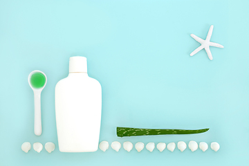 Image showing Aloe Vera Skin and Body Care Beauty Treatment