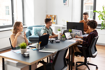 Image showing business team or startuppers working at office