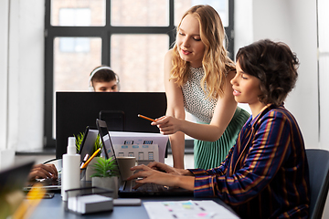 Image showing business team or startuppers working at office