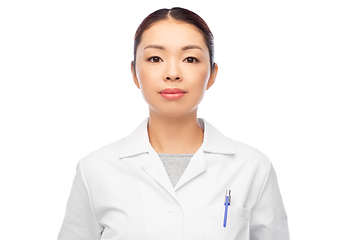 Image showing asian female doctor in white coat