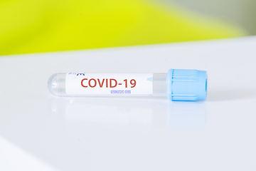 Image showing Covid-19 test tube for the Corona virus