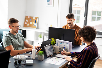 Image showing business team or startuppers working at office