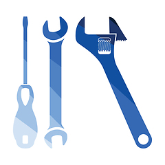 Image showing Wrench and screwdriver icon