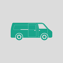 Image showing Commercial van icon