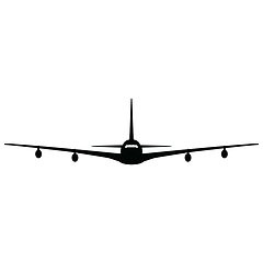 Image showing Airplane silhouette