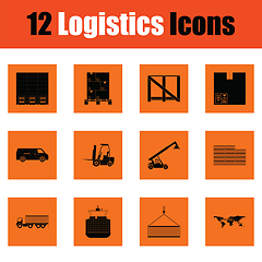 Image showing Logistics icon set