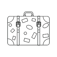 Image showing Icon of suitcase 