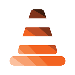 Image showing Icon of Traffic cone