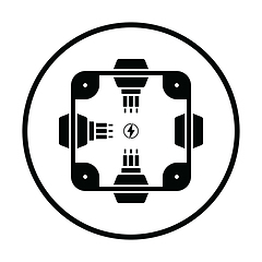 Image showing Electrical  junction box icon