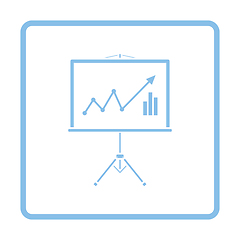 Image showing Analytics stand icon