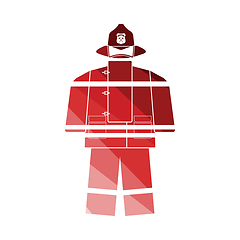 Image showing Fire service uniform icon