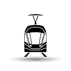 Image showing Tram icon front view