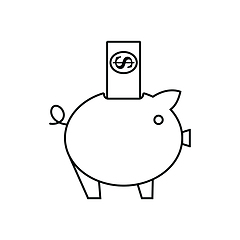 Image showing Piggy Bank Icon