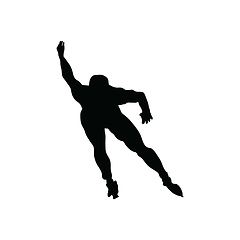 Image showing Skating man silhouette