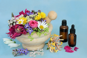 Image showing Herbal Flower Medicine for Natural Alternative Remedies