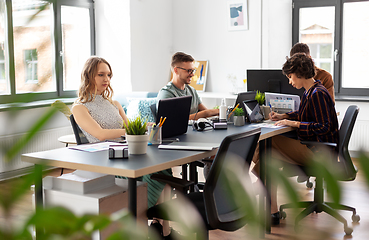 Image showing business team or startuppers working at office