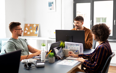 Image showing business team or startuppers working at office