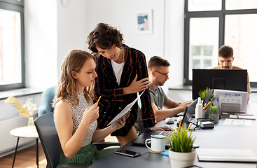 Image showing business team or startuppers working at office